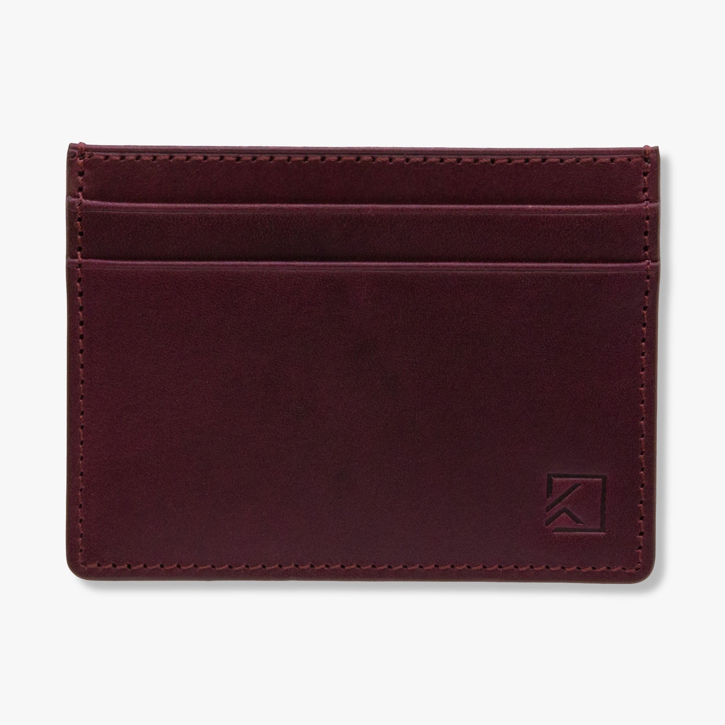 Premium Minimalist Slim Card Holder Wallet - Bordeaux