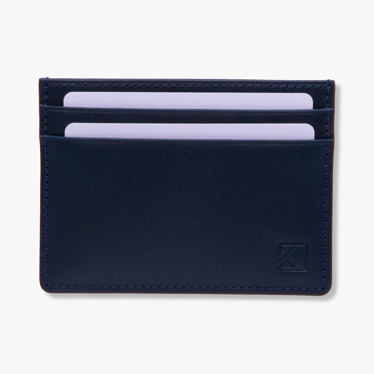 Premium Minimalist Slim Card Holder Wallet - Navy