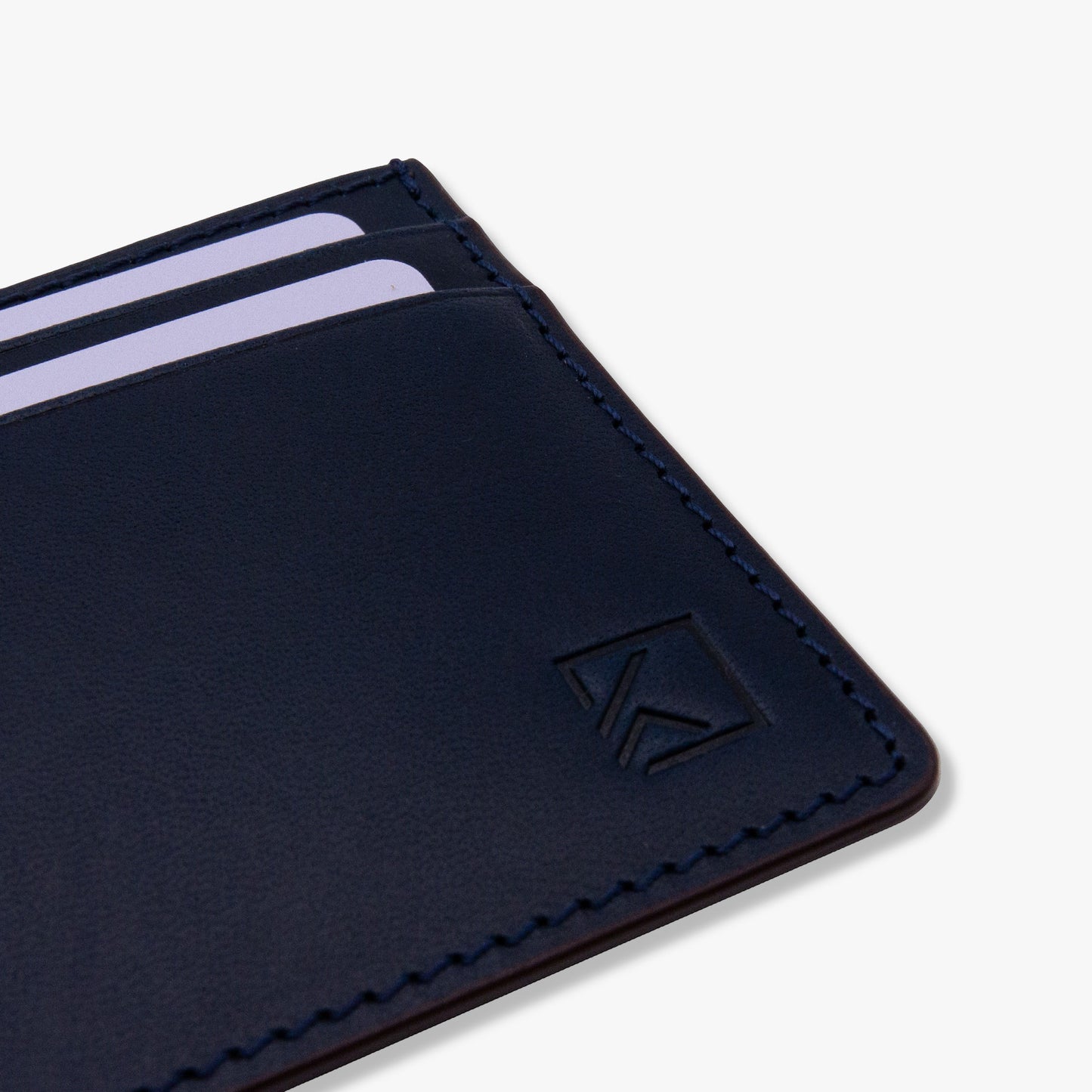 Premium Minimalist Slim Card Holder Wallet - Navy