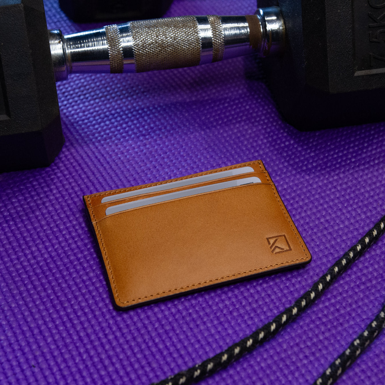 Premium Minimalist Slim Card Holder Wallet - Tobacco