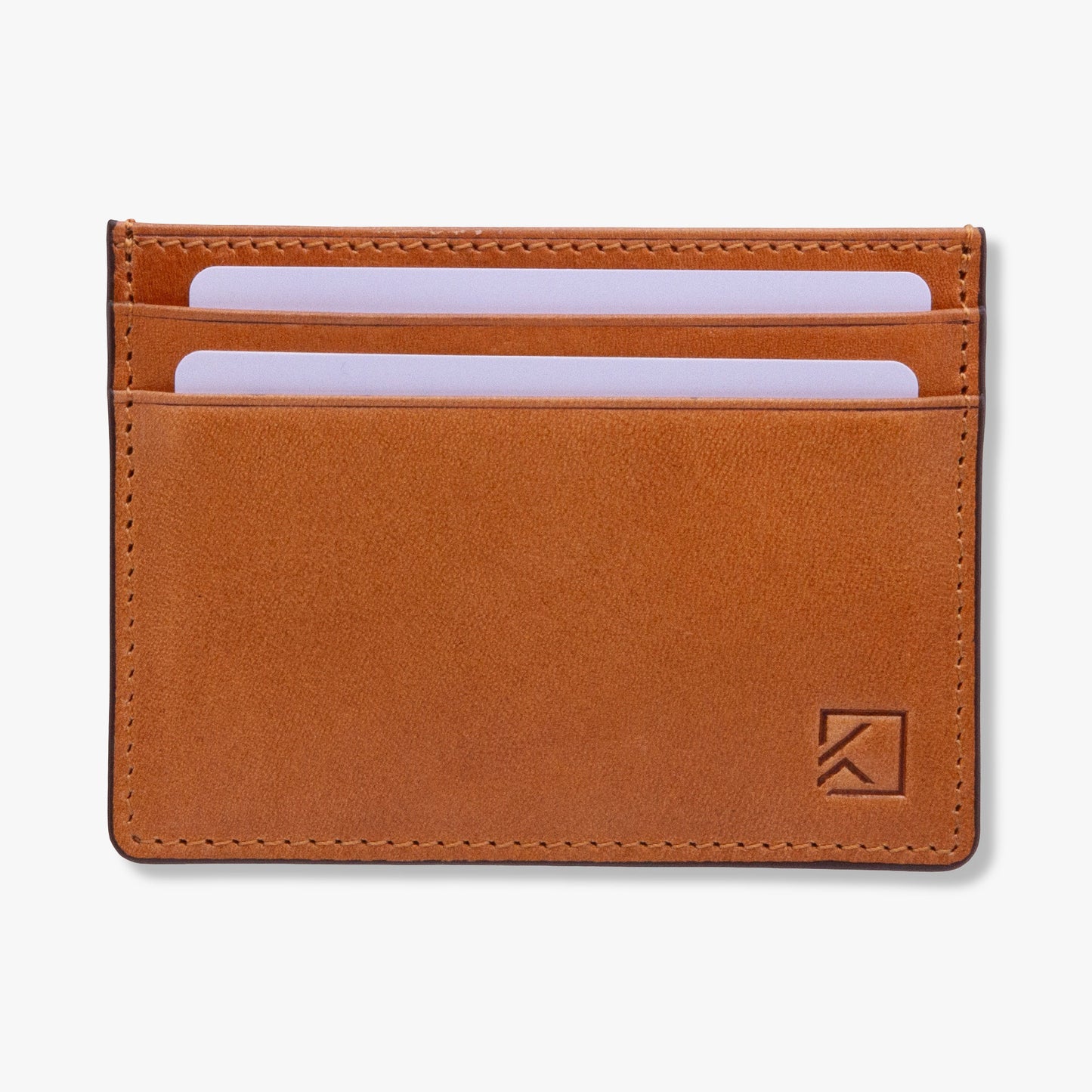 Premium Minimalist Slim Card Holder Wallet - Tobacco