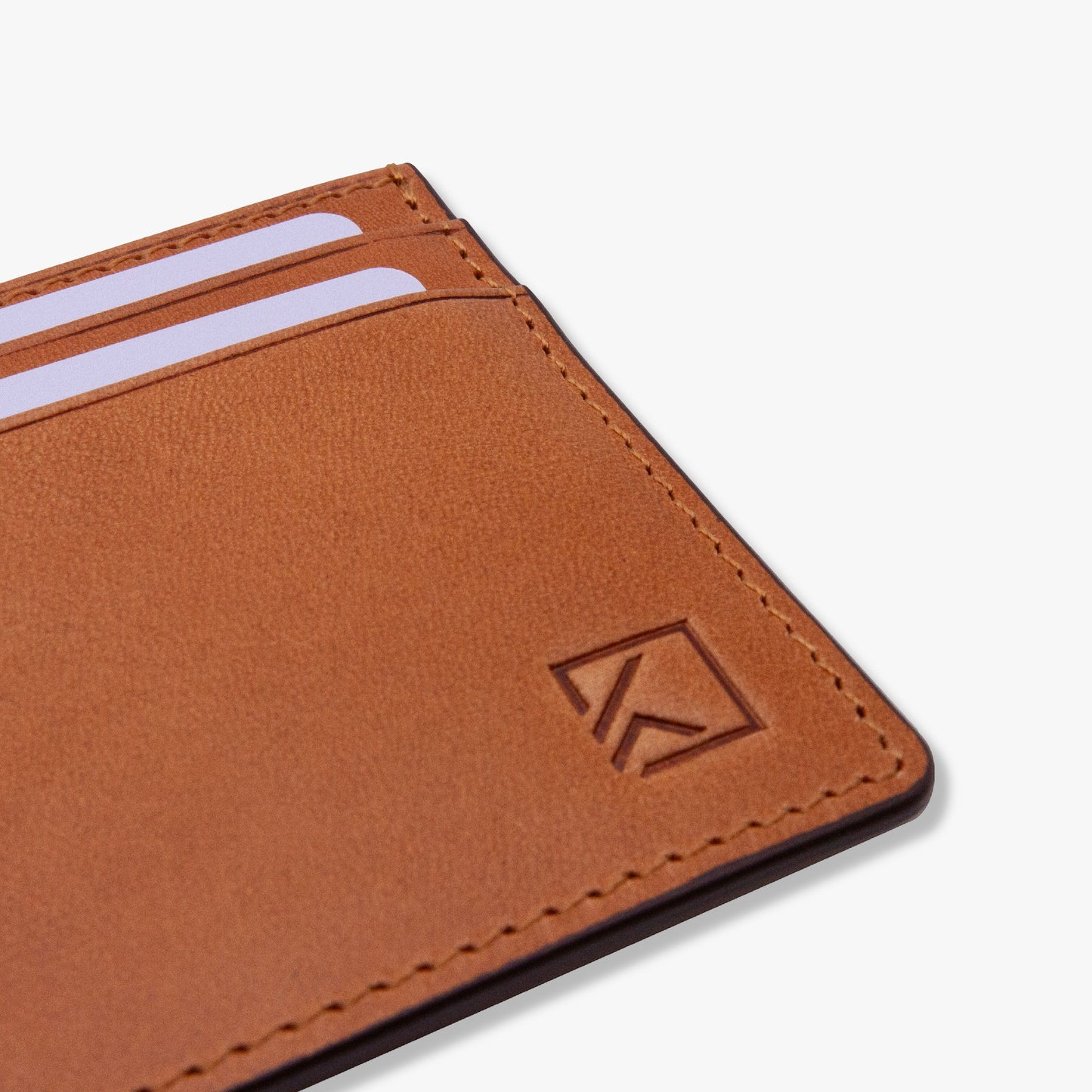 Premium Minimalist Slim Card Holder Wallet - Tobacco