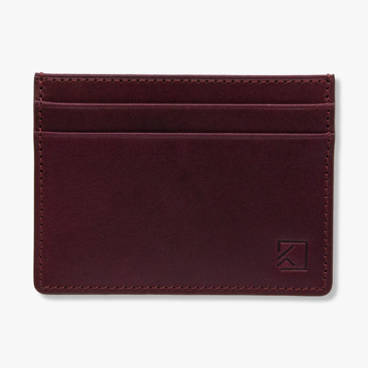 Premium Minimalist Slim Card Holder Wallet - Bordeaux