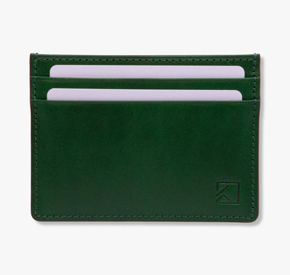 Premium Minimalist Slim Card Holder Wallet - Evergreen