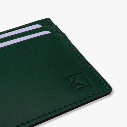 Premium Minimalist Slim Card Holder Wallet - Evergreen