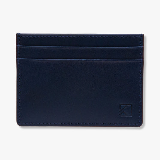 Premium Minimalist Slim Card Holder Wallet - Navy