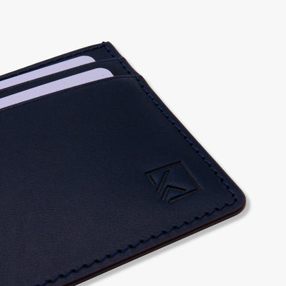 Premium Minimalist Slim Card Holder Wallet - Navy