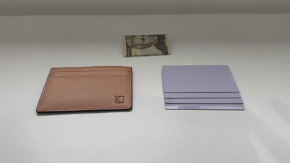 Premium Minimalist Slim Card Holder Wallet - Ivory