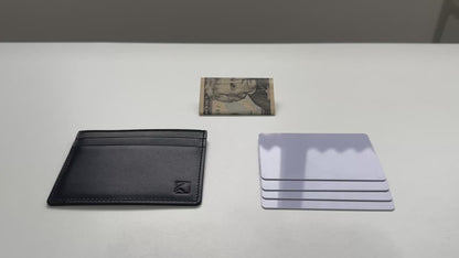 Premium Minimalist Slim Card Holder Wallet - Midnight