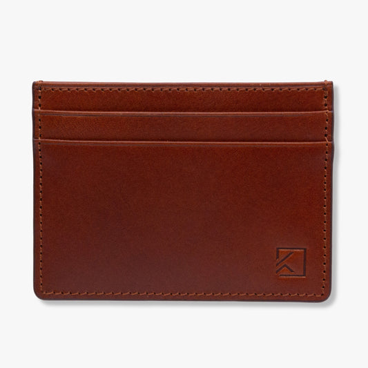 Premium Minimalist Slim Card Holder Wallet - Walnut